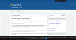 Desktop Screenshot of airportinformationguide.com