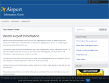 Tablet Screenshot of airportinformationguide.com